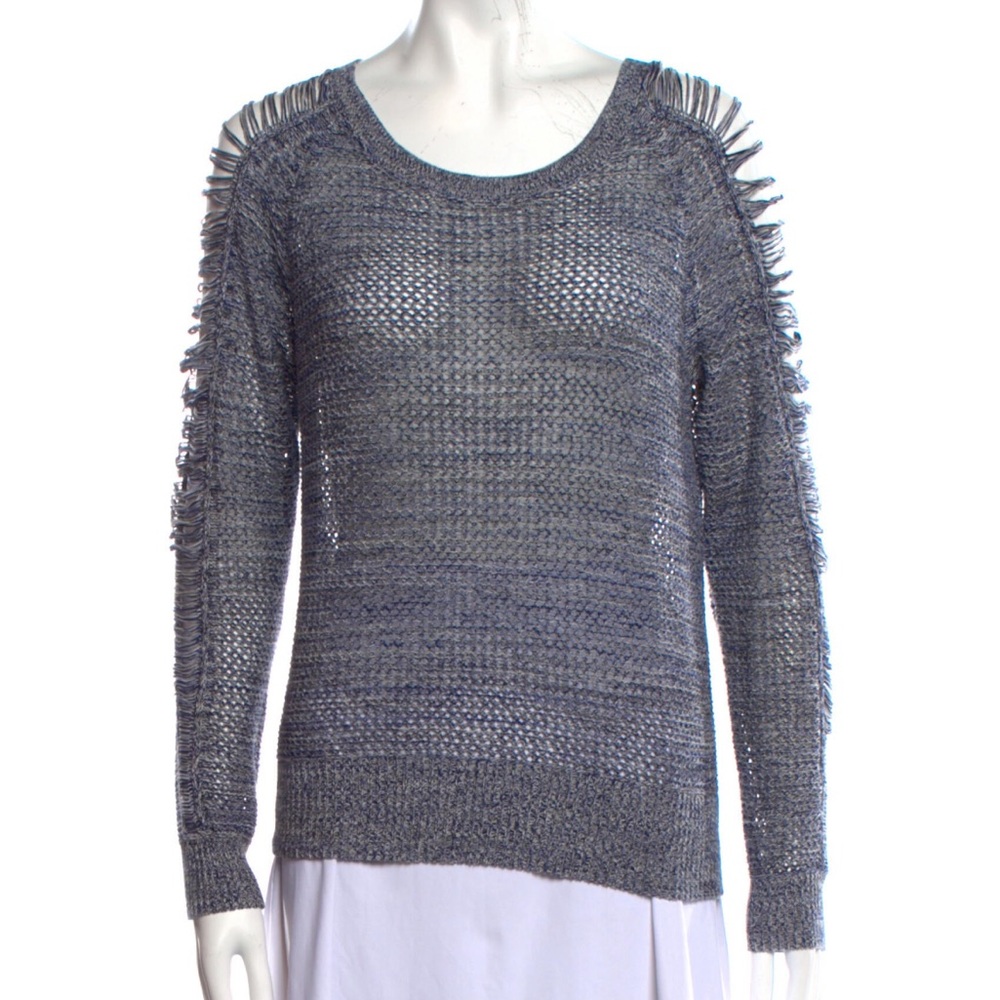 Iro Crew neck pullover thin blue knit sweater in size S 💙